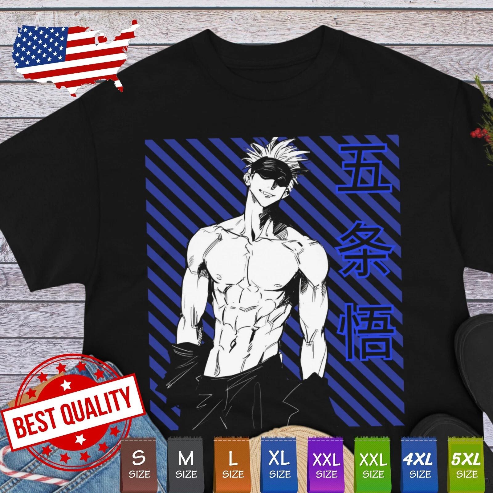 

Gojo T Shirt Jujutsu Kaisen Anime Clothing Kawaii Tee Sugoi Japan Manga Cosplay 4XL