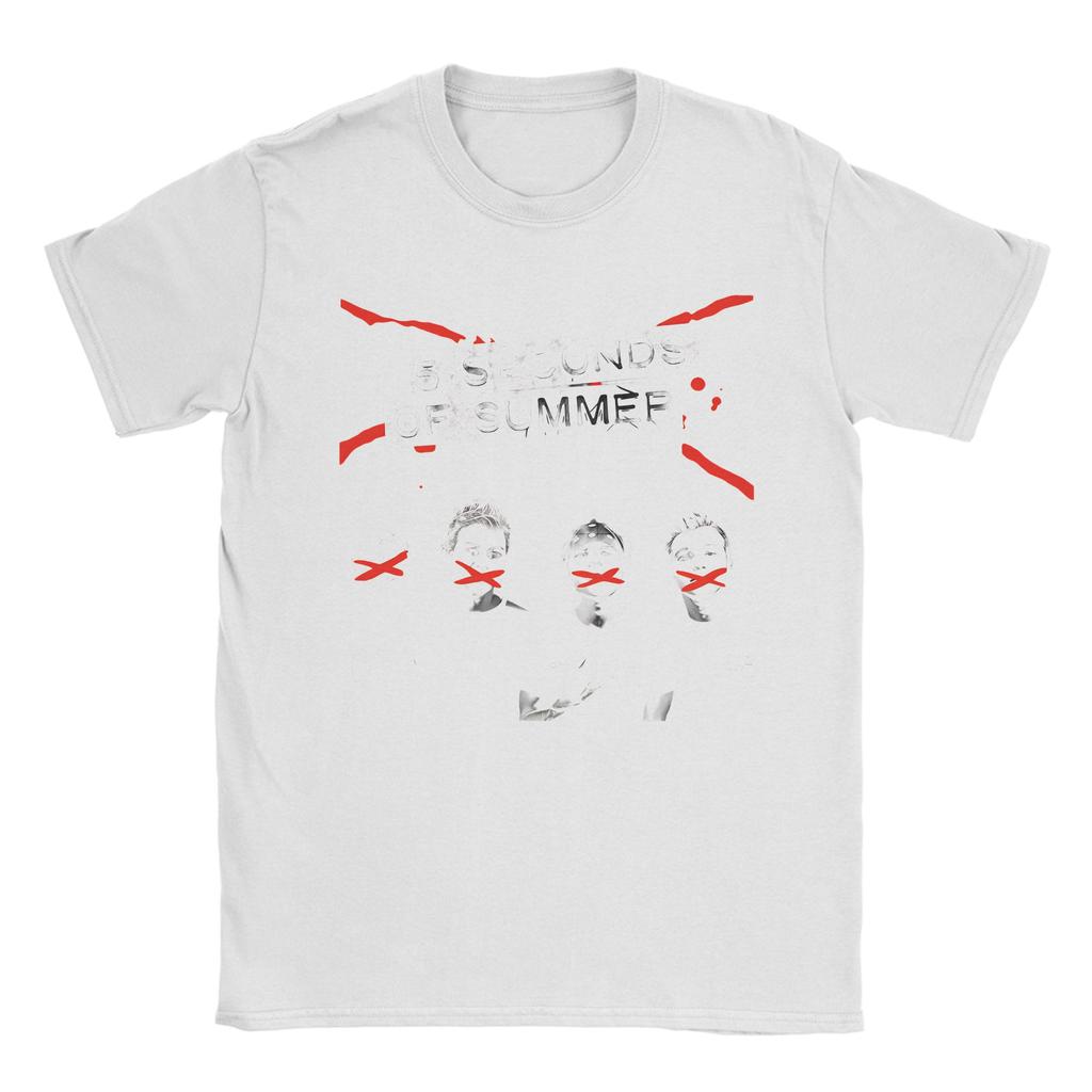 5 Seconds of Summer 5SOS T Shirts Men Cotton Humorous TShirt Round Collar  Tees Short Sleeve Clothes Plus Size