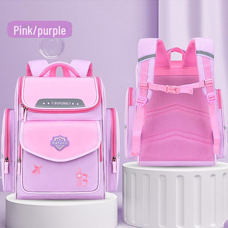 

Легкий рюкзак с космической тематикой для детей 6-12 лет, 1-6 классы Small 1-2 Grade розовый/фиолетовый