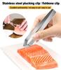 Stainless Steel Fishbone Tweezers with Ergonomic Handle