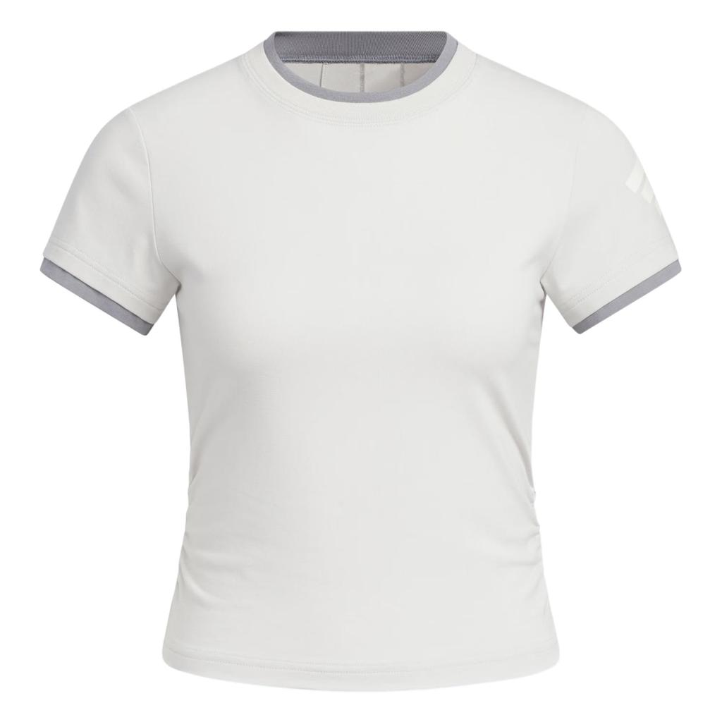 adidas FOS T Shirts Women's Light Gray Crew Neck Moderate KF0695