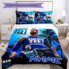 3-teiliges JEY USO YEET1 Bettwäsche-Set - Personalisierter Name, HD-bedruckte Bettwäsche mit 1 Bettbezug und 2 Kissenbezügen - Perfekt für die Heimdekoration, Pflegeleicht
