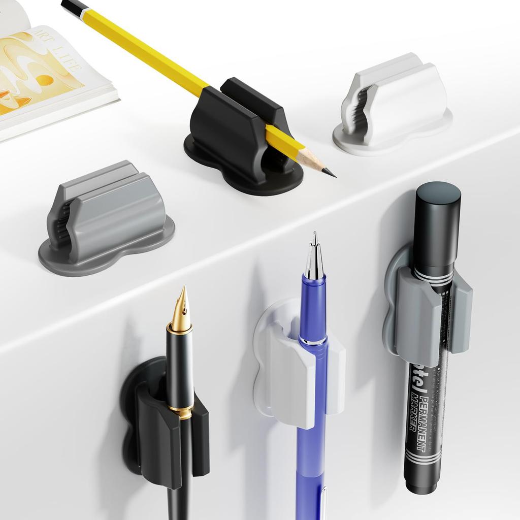 Desk Organizer Anti-Lost Adhesive Holder Pencil Holder Adhesive Stationery Organizer For Home Teacher Student