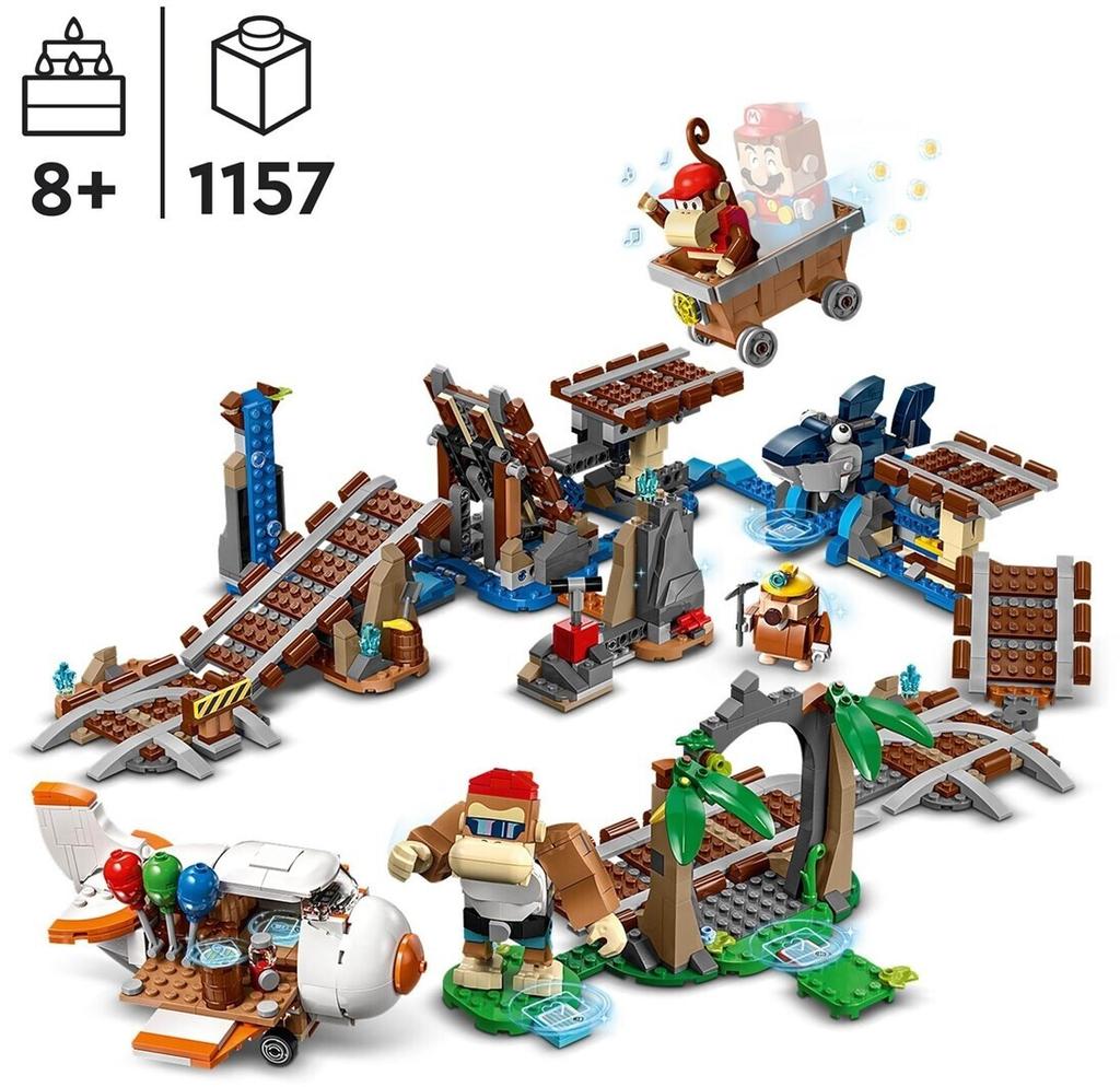 LEGO конструктор Super Mario – Лоренритт Дидди Конга: набор расширения (71425)