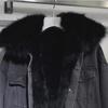 Women's Oversized Denim Jacket with Large Fur Collar, Thick Cotton, Plus Velvet, Autumn/Winter 2025, Korean Style.