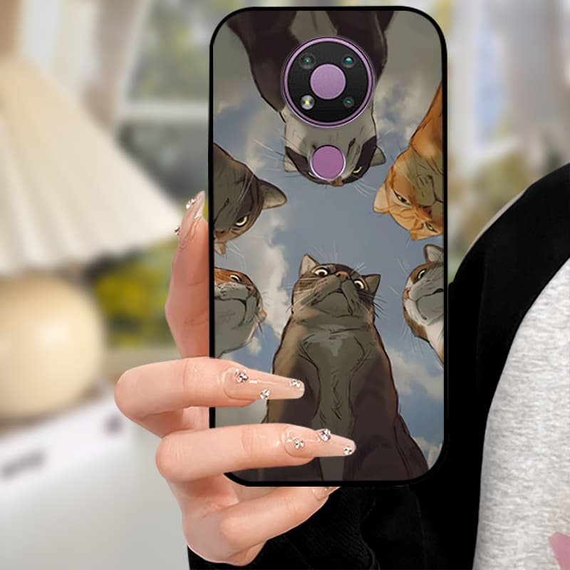 Capa For Nokia 5.4 Cases Black Silicon Soft TPU Phone Case For Nokia 5.4 5.1 7.1 Protective Camera Coque Nokia5.4 Back Shells