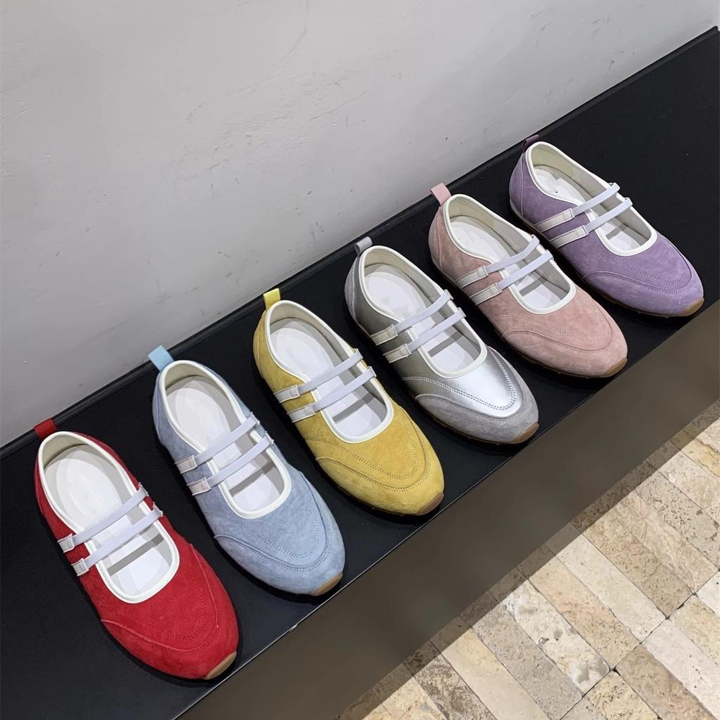 Ballet Style Shallow Mouth Mary Jane Single Shoes Women's 2025 New Retro Versatile One-pedal Flat Casual Forrest Gump Shoes