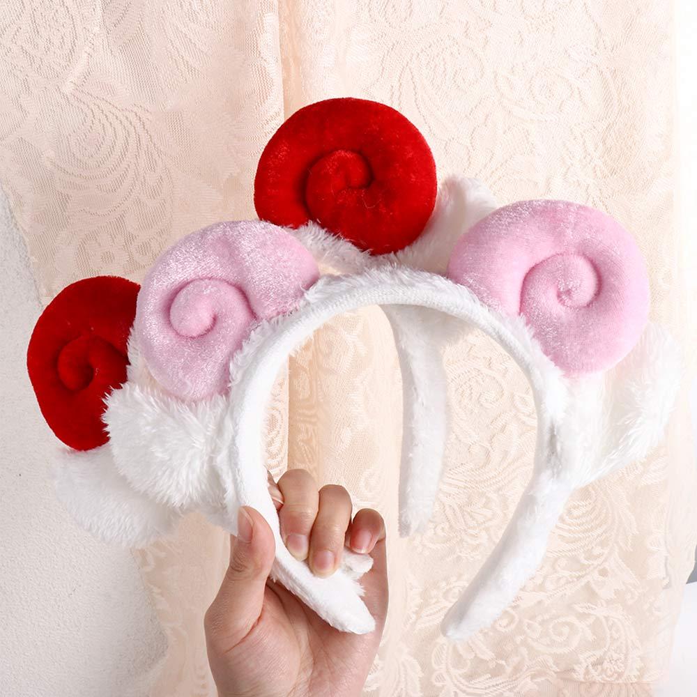 Women Wash Face Korean Cartoon Hair Accessories Hair Hoop Lamb Headband