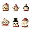 Snowman Christmas Tabletop Figure Wooden Freestanding Mantel Figure  Mantel Decor