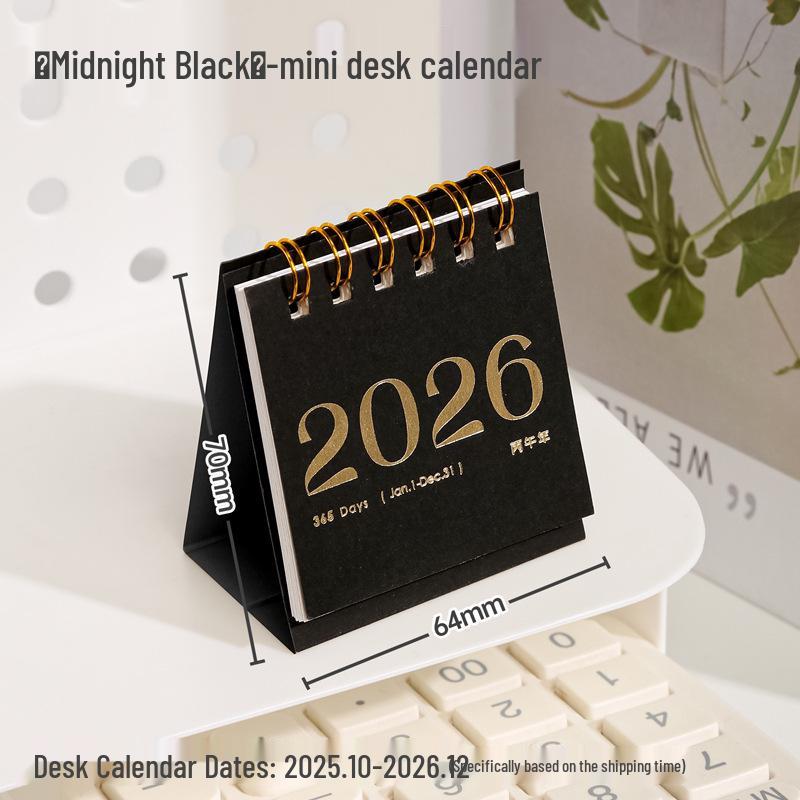 2026 Jahr des Pferdes Niedlicher Cartoon Schreibtischkalender & Planer Notizbuch für Studenten