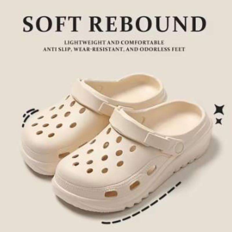 

Мужская обувь с перфорацией на толстой подошве, женские сандалии, увеличивающие рост, походные пляжные сандалии, нескользящие и устойчивые к запахам, для сестринского ухода, операционная 35-36EU/CN36-37 хаки