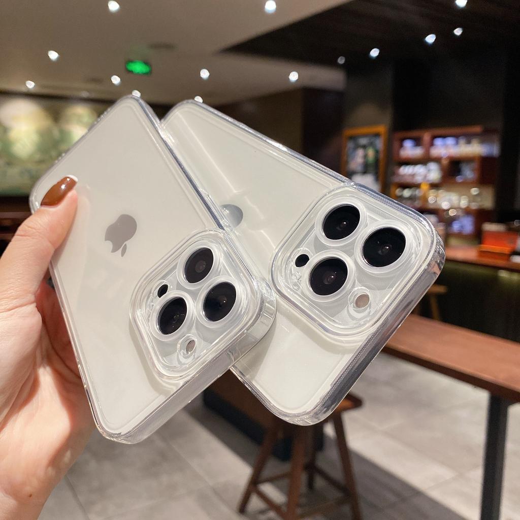 Transparent Straight-edge TPU Soft Case for IPhone 15 Pro Max, Full Coverage, Minimalist 16-inch Protective Case