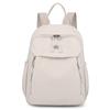 Backpack Women's Seasonal New Fashionable Simple Solid Color Large Capacity Backpack Nylon Cloth Business Travel Backpack
