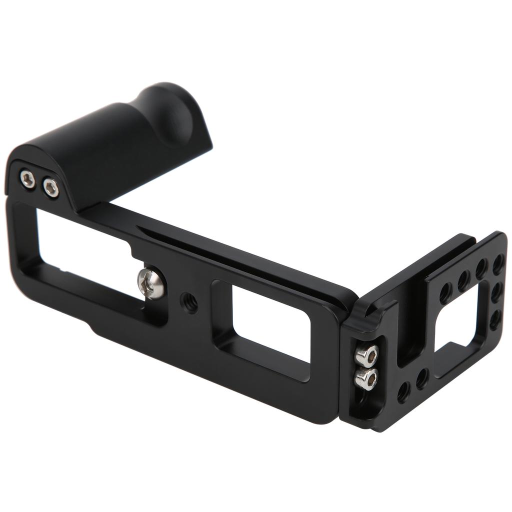 Aluminium Alloy Handle L Quick Release Plate Vertical Shooting for Fuji XA7 Camera(silver )