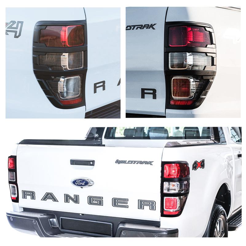 Rear Lamp Hoods Head Light Cover Tail Lights Cover For Ford Ranger 2012- Wildtrak XLT XL For Ford Ranger Raptor Lamp Cover