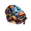 Fashion Halloween Print Work Hat Casual Wash Hat Bag Cap