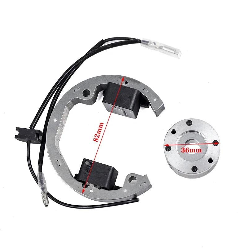 Mini Motorcycle 50cc Accessories Ignition Coil Pit Bike for 50 SX Electric and Ignition Internal Rotor Stator Magneto Gy6