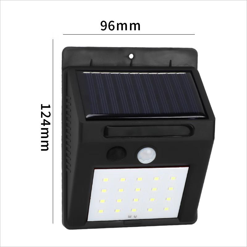 Solar Motion Sensor Triangular Wall Light