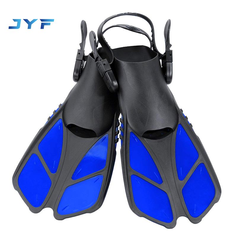 JYF Brand Hot Selling Yellow Orange Scuba Pro Jet Fins with Flipper Buckle