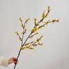 45 Inch Artificial Forsythia Flower Branches Fake Spring Forsythia Stem Faux Winter Jasmine Branches for Vase Floral Arrangement Party Home Decoration