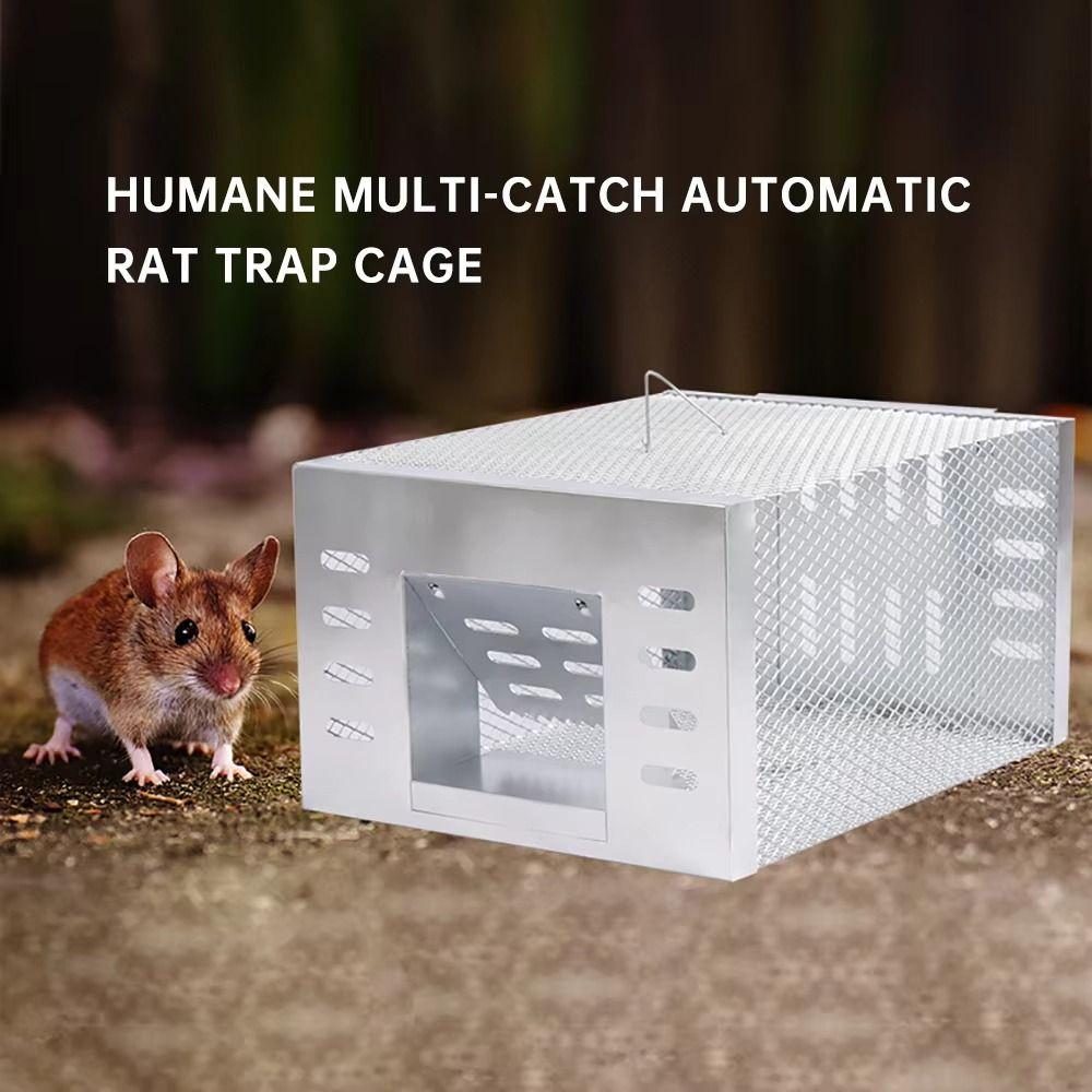 Large Area Automatic Mouse Catcher Metal High Efficiency Rat Trap Cage Continuous Loop Reusable Live Animal Trap