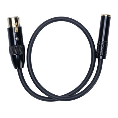 XLR To 14in Cable Balanced 6.35mm Female To 3 Pin XLR Female Cable for Microphones Mixers
