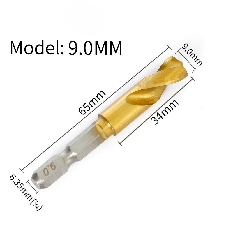 High Hardness 2-10Mm Twist Drill Bit Hex Shank Ultra-Short Hole Opener Stainless Steel Special Drill Wood Metal