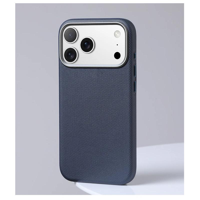 High End Minimalist Business 100%Genuine Leather Magnetic Case for IPhone 17 Pro Max 16 15 14 13 Metal Camera Lens Protect Cover