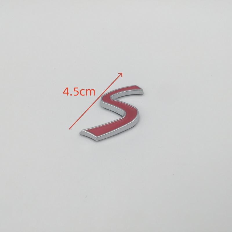 1pcs 3D metal for Cooper S car front grille emblem side fender rear trunk sticker grill badge decal styling accessories