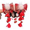 Ancient Girls Velvet Headwear New Year Headdress Kids Barrettes Rabbit Tassel Hair Clips Children Hairpin Hair Accessories
