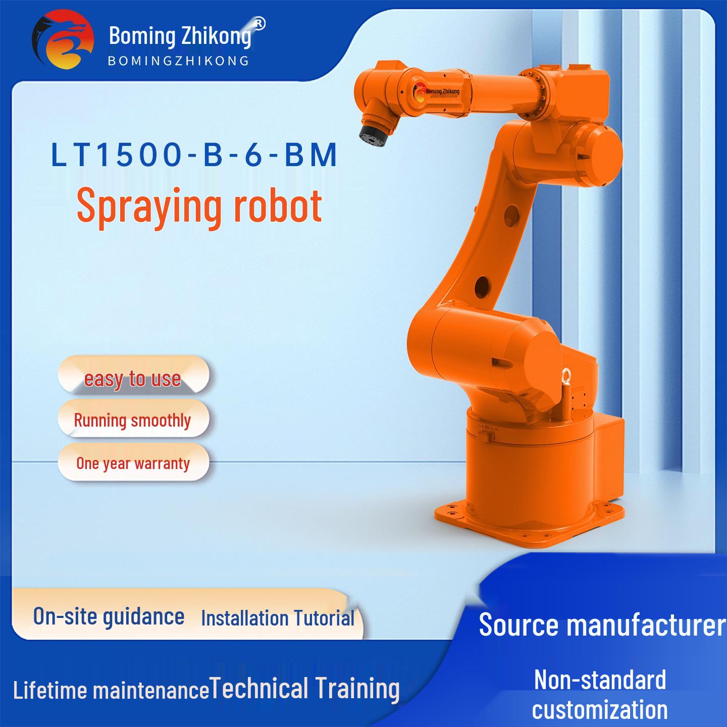 Boming Six-Axis Smart Robotic Arm for Automated Spraying and Handling