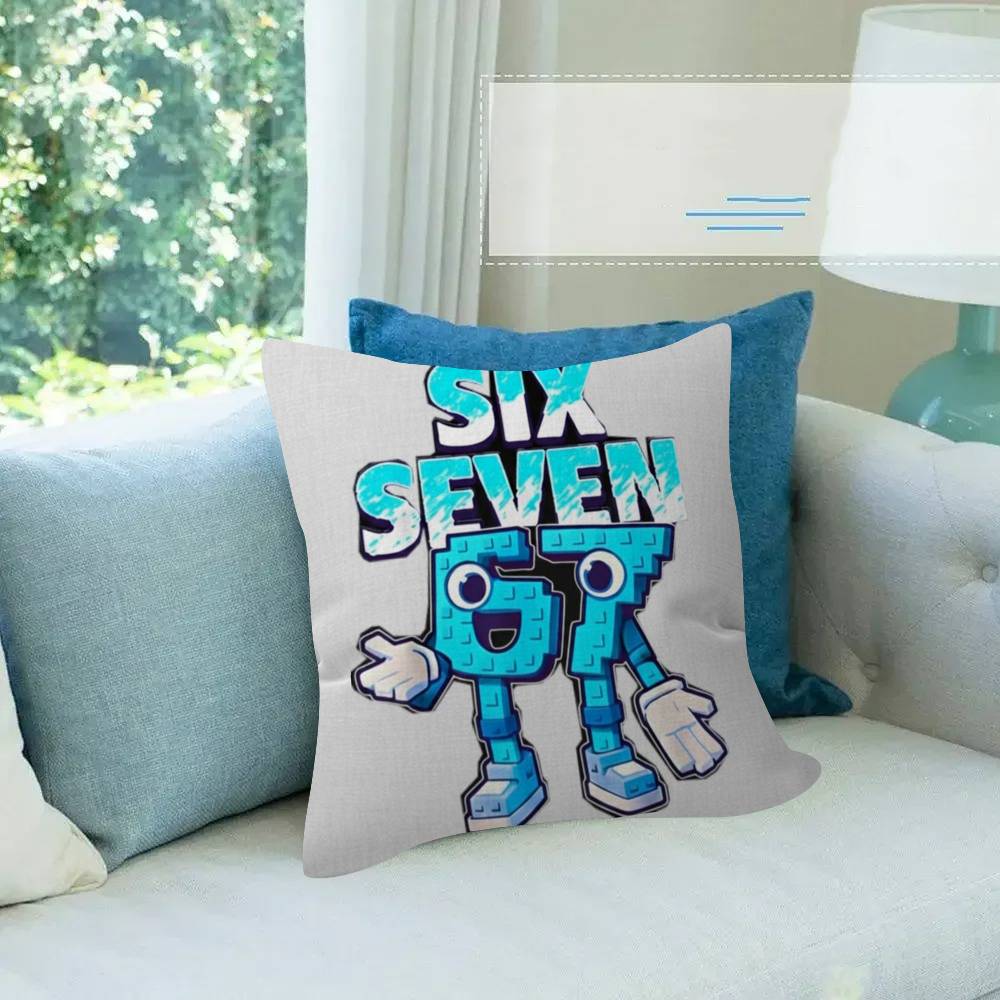 Cartoon Sechs Sieben Kissen Kissenbezug Kissenbezug Wohnzimmer Sofa Heimdeko Individuell