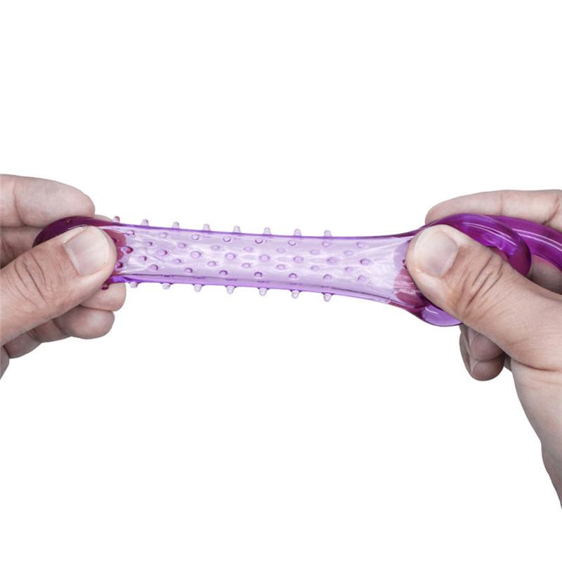 Jelly Bullet Double Penis Cock Cage Rings Anal Vibrator Masturbator Massager Erotic Adult