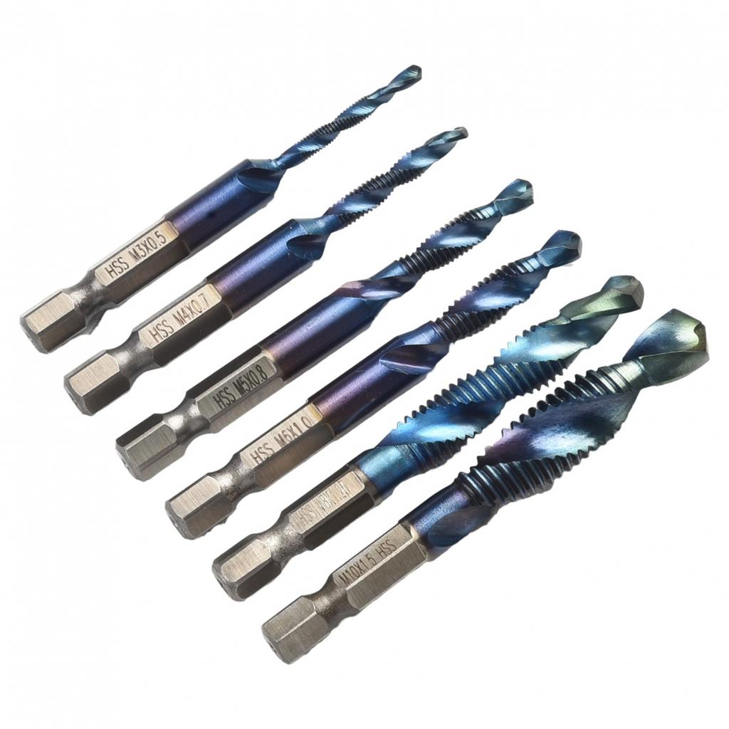 Quick Change HSS Drill Bit Set with Hex Shank for M3 M10 Screw Thread 12PCS