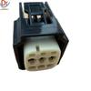 Black & White 6-Hole Auto Wiring Harness Plug 7283-1172-30 with Plastic Shell