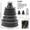 CV Boot Repair Kit 19-24 Mm Shaft Silicone CV Axle Boot for Car RV UTV Dust Boots with 4 Stainless Steel Clamp & 6 Cable Ties