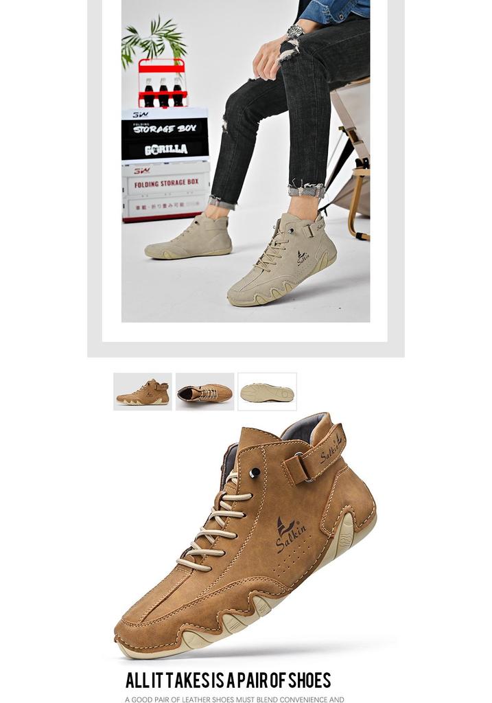 In Stock: New Autumn/Winter Octopus Leather Martin Boots for Men and Women - Large Size Outdoor Fashion