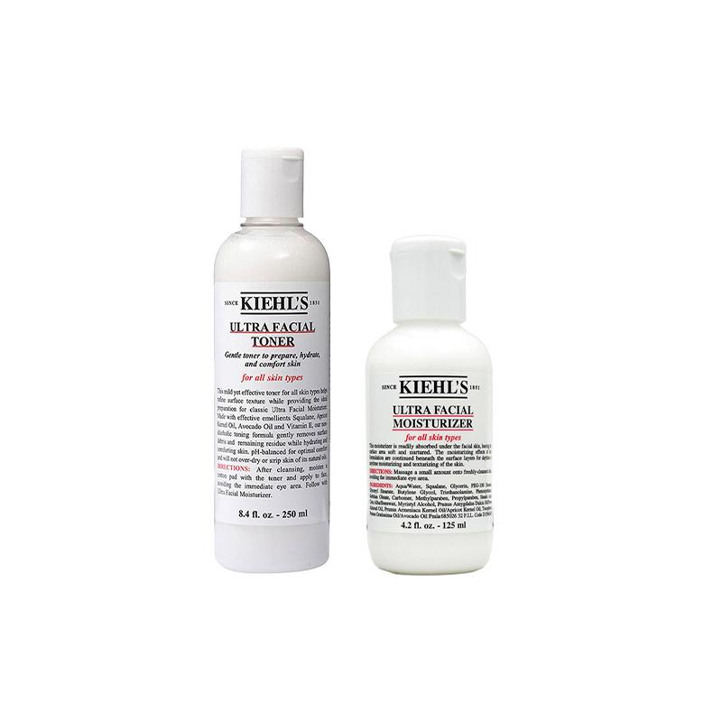 Kiehl s Ultra Facial Moisturiser And Ultra Facial Toner Set Moisturiser 125ml + Toner 250ml