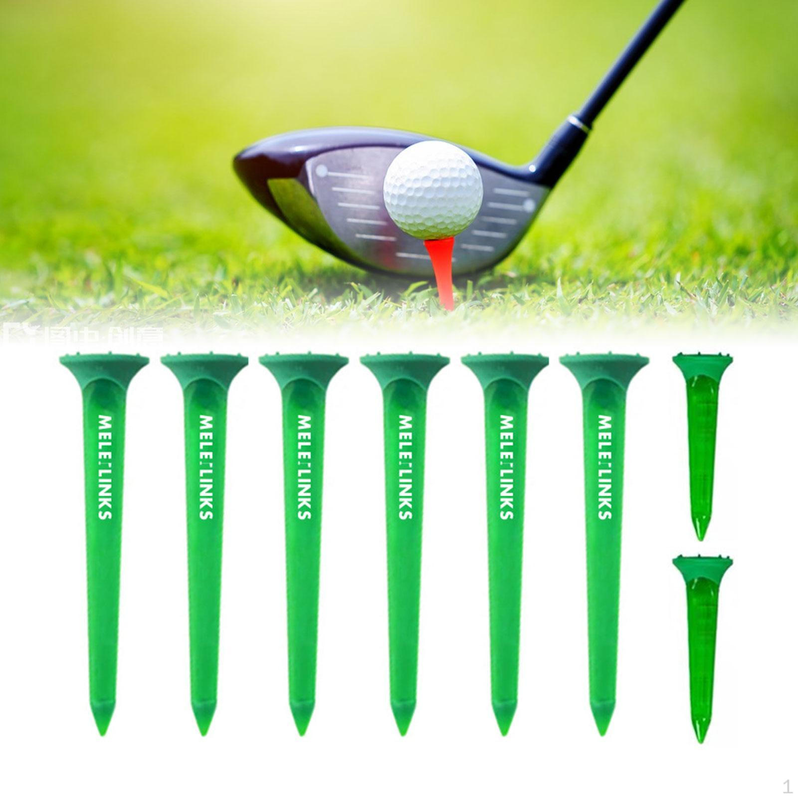 

Golf Ball Tees Fluorescence Increase Distance with Barbed Tip Golfing for Outdoor Practice Men зелёный