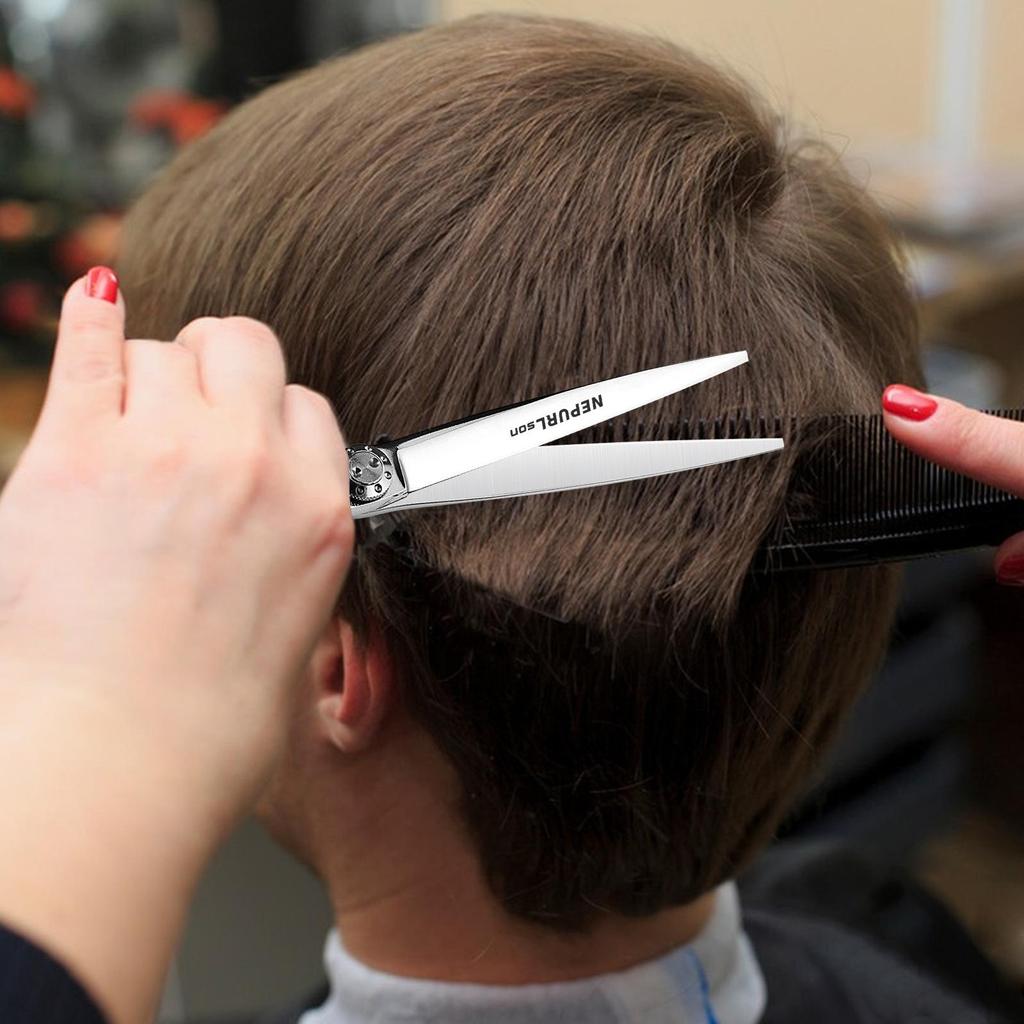 Takon Hairdressing Scissors: 5.5" & 6.0" Flat Straight Shears, Barber Scissors in Multiple Sizes.