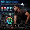 LIGE New Men Smart Watch LED Flashlight BT Call Waterproof Heart Rate Sleep Health Monitoring Fitness Watch