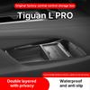 For Tiguan L Pro 2025 2026 Central Control Storage Box, Double Layer Waterproof Anti-Slip Car Organizer with Privacy Cover
