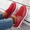 [Breathable Women's Sneakers] Comfortable & Breathable Women's Knit Low-Top Casual Sneakers | Slip-On Flat Shoes with Closure
