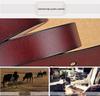 Women's Genuine Cowhide Leather Belt with Rustproof Alloy Buckle - Casual and Versatile for Jeans.