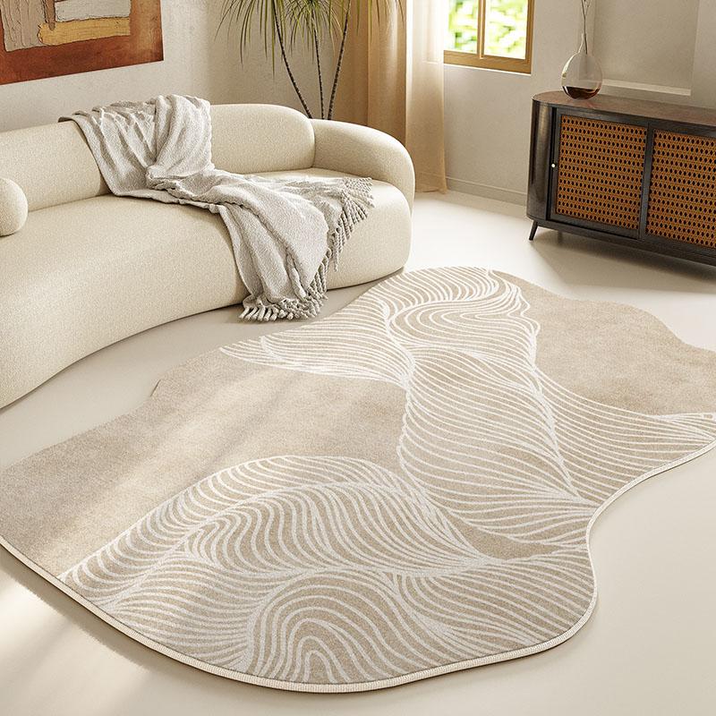 Living Room Carpet Irregular Shape Floor Mats Bedroom Bedside Mat Decoration Home Fluffy Plush Thickened Soft Shaggy Area Rug