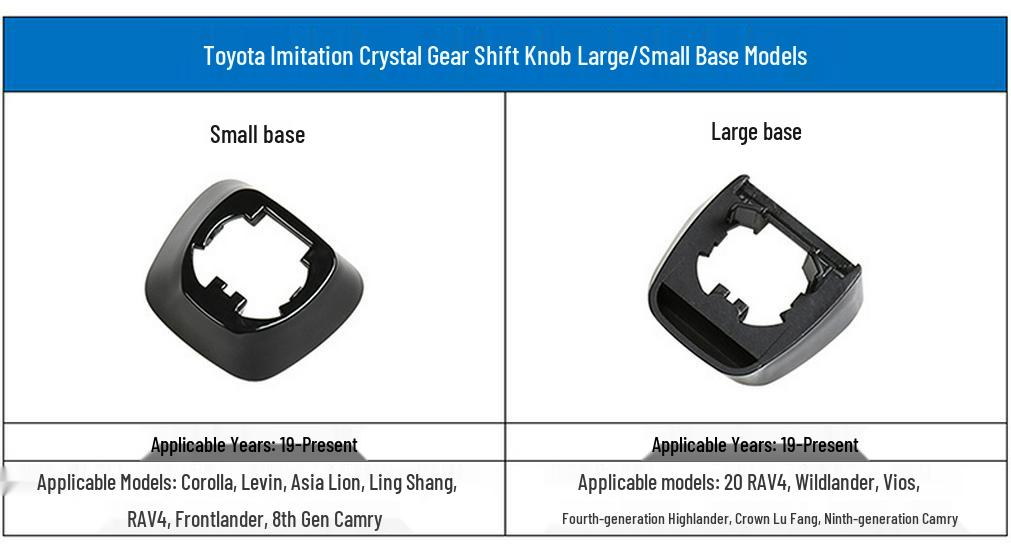 Crystal Gear Shift Knob with Ambient Light for 2019 Toyota Levin/Corolla Sport
