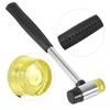 Double Face Detachable Rubber Hd Hammer Lther Craft Handcraft   with Steel Handle