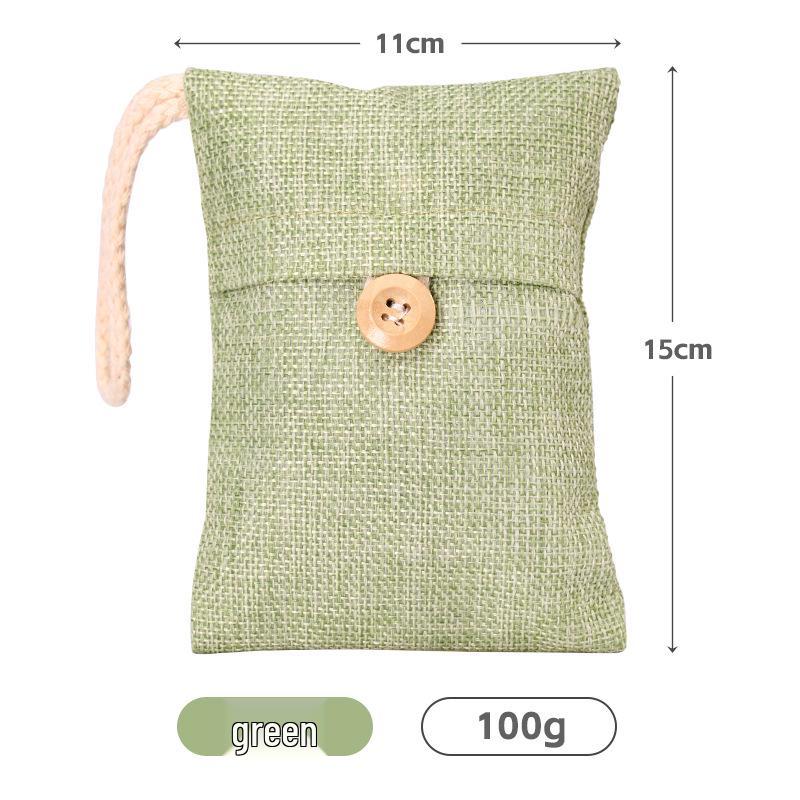 Bamboo Charcoal Pack: Formaldehyde Remover & Deodorizer for Home, Car, Furniture; Moisture-Absorbing, Quick Setup