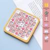 DIY Glass Mosaic Tile Coaster Set Mixed Color Mosaic Kit with Wooden Coaster Kids Adults Handmade Mosaic Crafts Coaster with Accessories