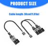 USB 2.0 9Pin Header Male to 2/4 9Pin Female Adapter Cable for Motherboards Internal Port Multiplication